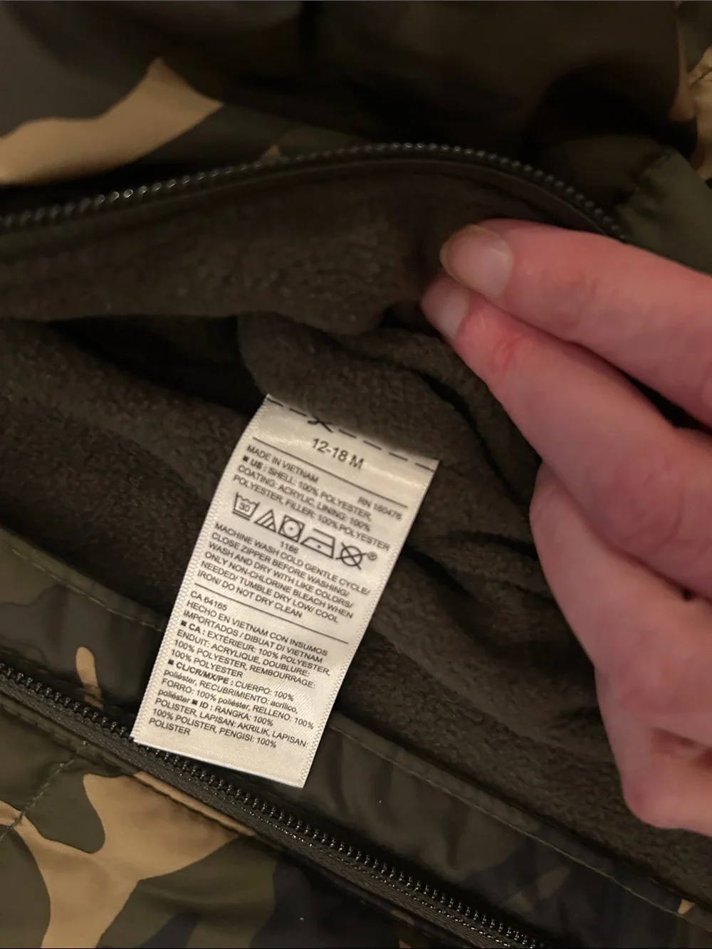 Old Navy insulated hooded